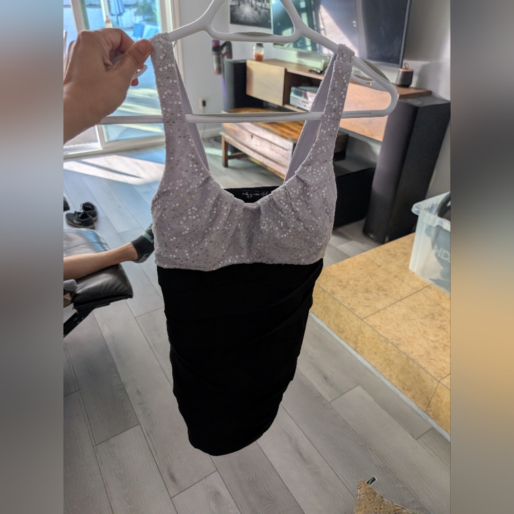 Sparkling Black and Silver Dress